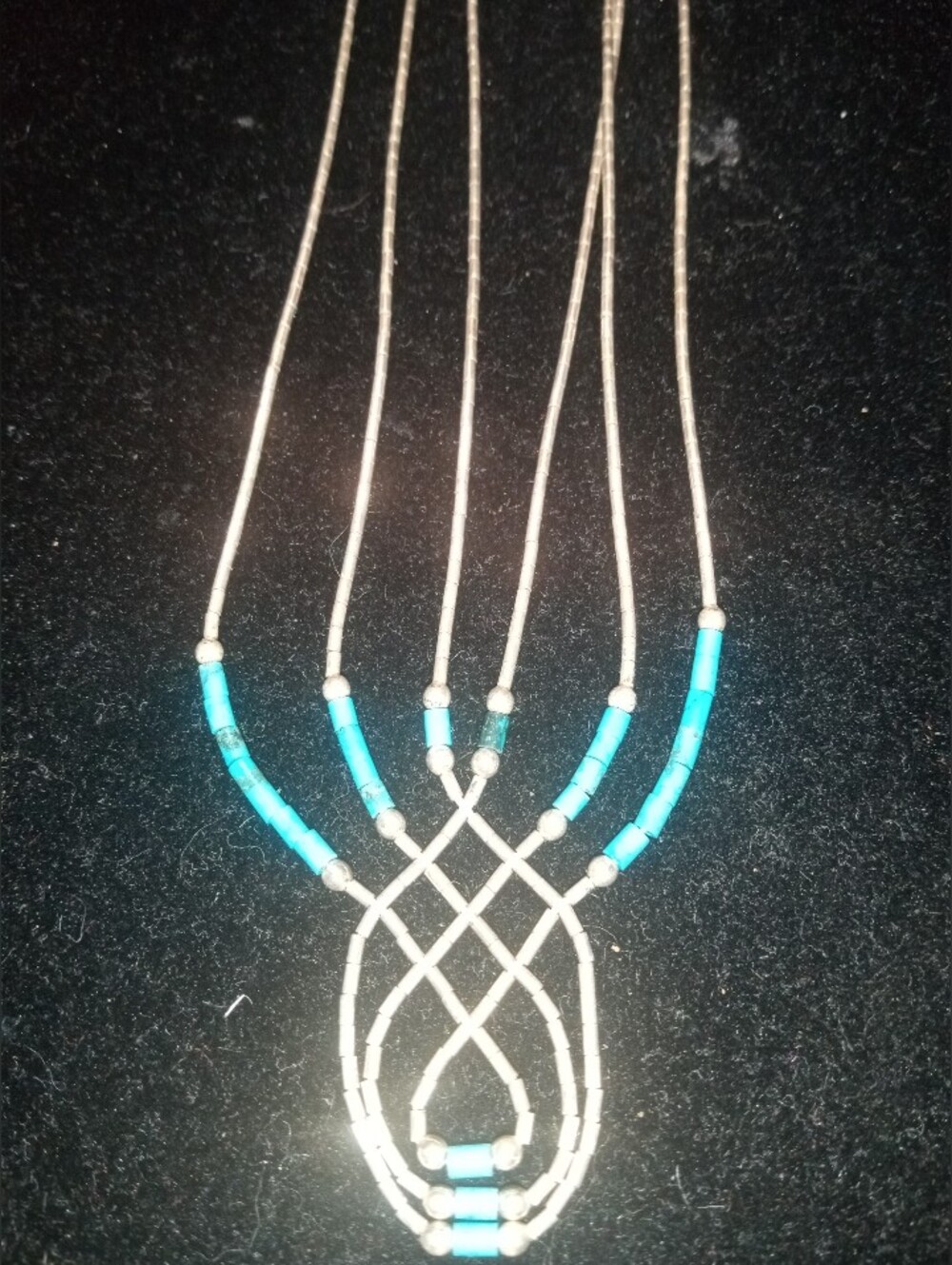 Turquoise Beaded Multi-Strand Women’s Necklace